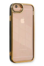 Uray store Apple iPhone 6 Kılıf Liva Lens Silikon - Siyah