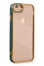 Uray store Apple iPhone 6 Kılıf Liva Lens Silikon - Yeşil