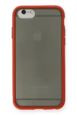 Uray store Apple iPhone 6 Kılıf Montreal Silikon Kapak - Kırmızı