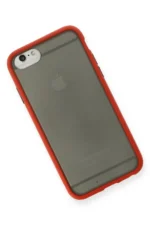 Uray store Apple iPhone 6 Kılıf Montreal Silikon Kapak - Kırmızı - Görsel 3