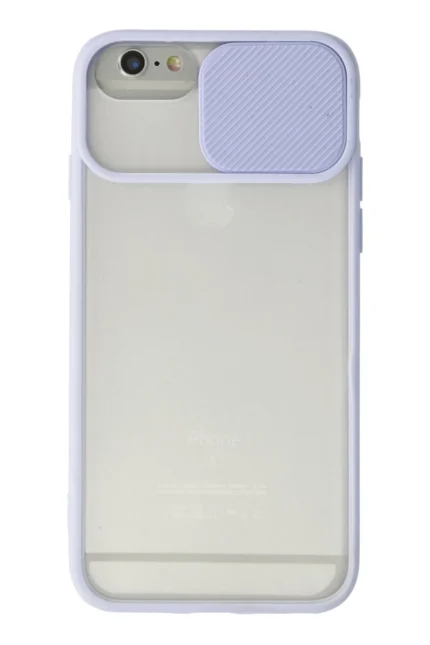Uray store Apple iPhone 6 Kılıf Palm Buzlu Kamera Sürgülü Silikon - Lila