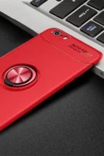 Uray store Apple iPhone 6 Kılıf Range Yüzüklü Silikon - Kırmızı - Görsel 2