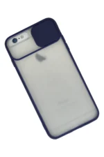 Uray store Apple iPhone 6 Plus Kılıf Palm Buzlu Kamera Sürgülü Silikon - Lacivert - Görsel 2