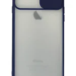 Uray store Apple iPhone 6 Plus Kılıf Palm Buzlu Kamera Sürgülü Silikon - Lacivert