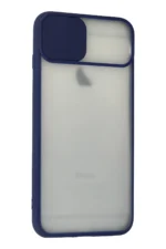 Uray store Apple iPhone 6 Plus Kılıf Palm Buzlu Kamera Sürgülü Silikon - Lacivert - Görsel 3