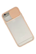 Uray store Apple iPhone 6 Plus Kılıf Palm Buzlu Kamera Sürgülü Silikon - Pembe - Görsel 2