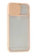 Uray store Apple iPhone 6 Plus Kılıf Palm Buzlu Kamera Sürgülü Silikon - Pembe - Görsel 3