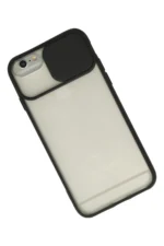 Uray store Apple iPhone 6 Plus Kılıf Palm Buzlu Kamera Sürgülü Silikon - Siyah - Görsel 2