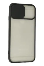 Uray store Apple iPhone 6 Plus Kılıf Palm Buzlu Kamera Sürgülü Silikon - Siyah - Görsel 3