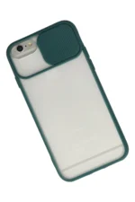 Uray store Apple iPhone 6 Plus Kılıf Palm Buzlu Kamera Sürgülü Silikon - Yeşil - Görsel 2