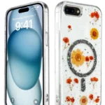 Uray store Apple iPhone 7 Kılıf Daisy Simli Magsafe Kapak - Siyah