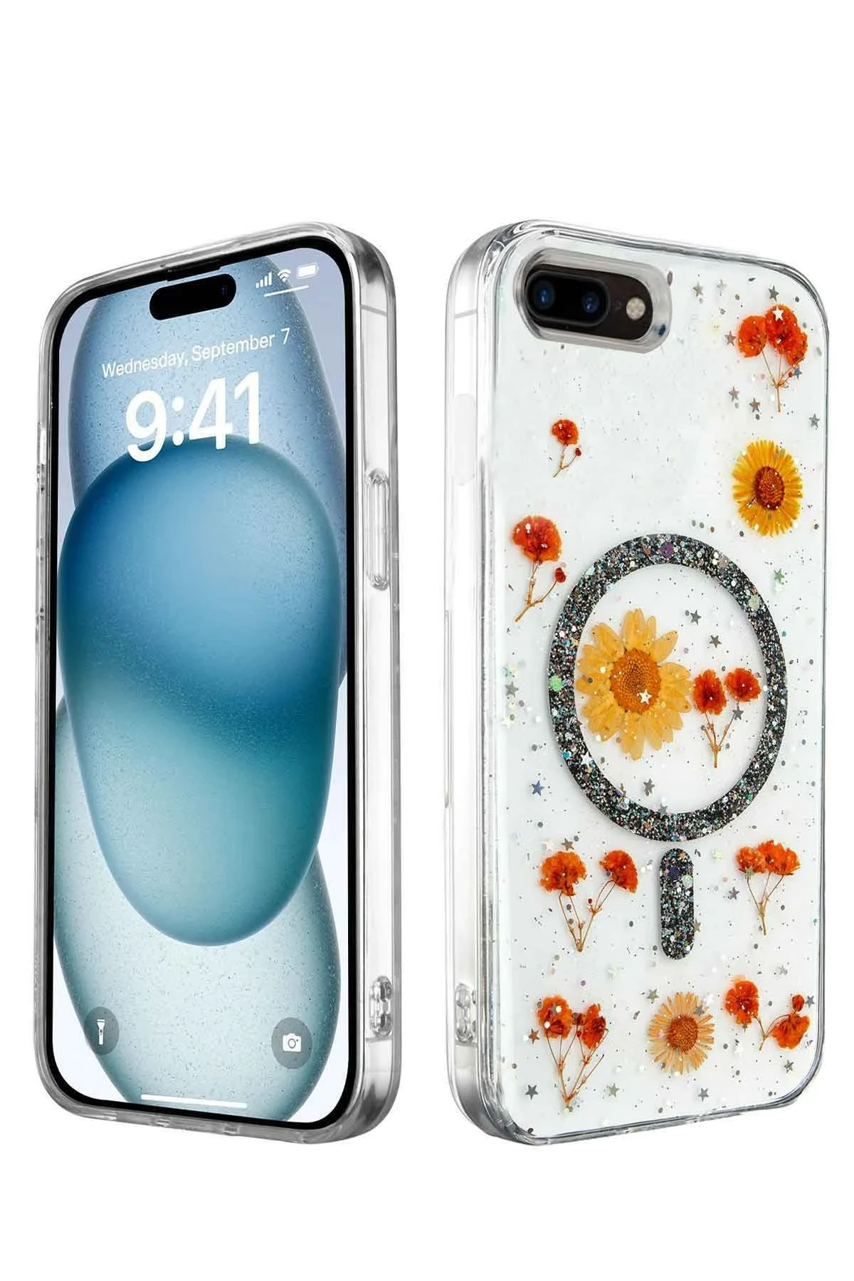 newface-iphone-7-kilif-daisy-simli-magsafe-kapak-siyah-default Uray store Apple iPhone 7 Kılıf Daisy Simli Magsafe Kapak - Siyah - Görsel 1