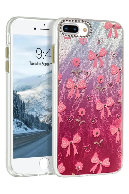 Uray store Apple iPhone 7 Plus Kılıf Blade Aynalı Desenli Kapak - Desen 3