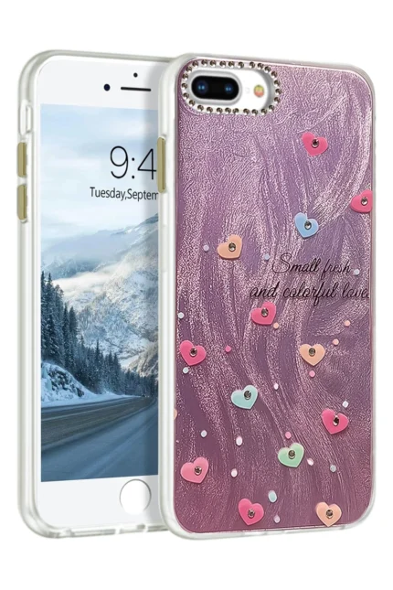 Uray store Apple iPhone 7 Plus Kılıf Blade Aynalı Desenli Kapak - Desen 8