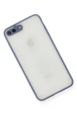Uray store Apple iPhone 7 Plus Kılıf Montreal Silikon Kapak - Gri - Görsel 3