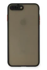 Uray store Apple iPhone 7 Plus Kılıf Montreal Silikon Kapak - Siyah
