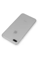 Uray store Apple iPhone 7 Plus Kılıf PP Ultra İnce Kapak - Beyaz - Görsel 3