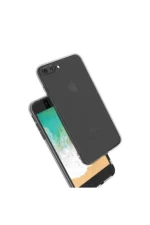 Uray store Apple iPhone 8 Plus Kılıf Deluxe 2mm Şeffaf Silikon - Görsel 2