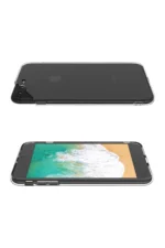Uray store Apple iPhone 8 Plus Kılıf Deluxe 2mm Şeffaf Silikon - Görsel 4