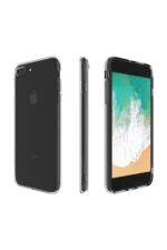 Uray store Apple iPhone 8 Plus Kılıf Deluxe 2mm Şeffaf Silikon - Görsel 5