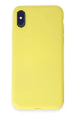 Uray store Apple iPhone X Kılıf First Silikon - Sarı