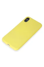 Uray store Apple iPhone X Kılıf First Silikon - Sarı - Görsel 4
