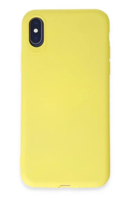 Uray store Apple iPhone X Kılıf First Silikon - Sarı