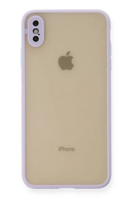 Uray store Apple iPhone X Kılıf Montreal Silikon Kapak - Mor