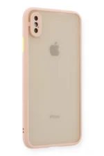 Uray store Apple iPhone X Kılıf Montreal Silikon Kapak - Pembe - Görsel 2