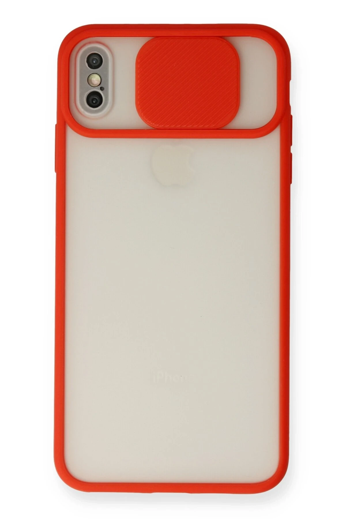 newface-iphone-x-kilif-palm-buzlu-kamera-surgulu-silikon-kirmizi-default Uray store Apple iPhone X Kılıf Palm Buzlu Kamera Sürgülü Silikon - Kırmızı - Görsel 1