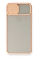 Uray store Apple iPhone X Kılıf Palm Buzlu Kamera Sürgülü Silikon - Pembe - Görsel 2