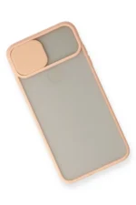 Uray store Apple iPhone X Kılıf Palm Buzlu Kamera Sürgülü Silikon - Pembe - Görsel 3
