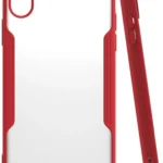 Uray store Apple iPhone X Kılıf Platin Silikon - Kırmızı