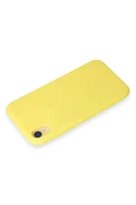 Uray store Apple iPhone XR Kılıf First Silikon - Sarı - Görsel 3