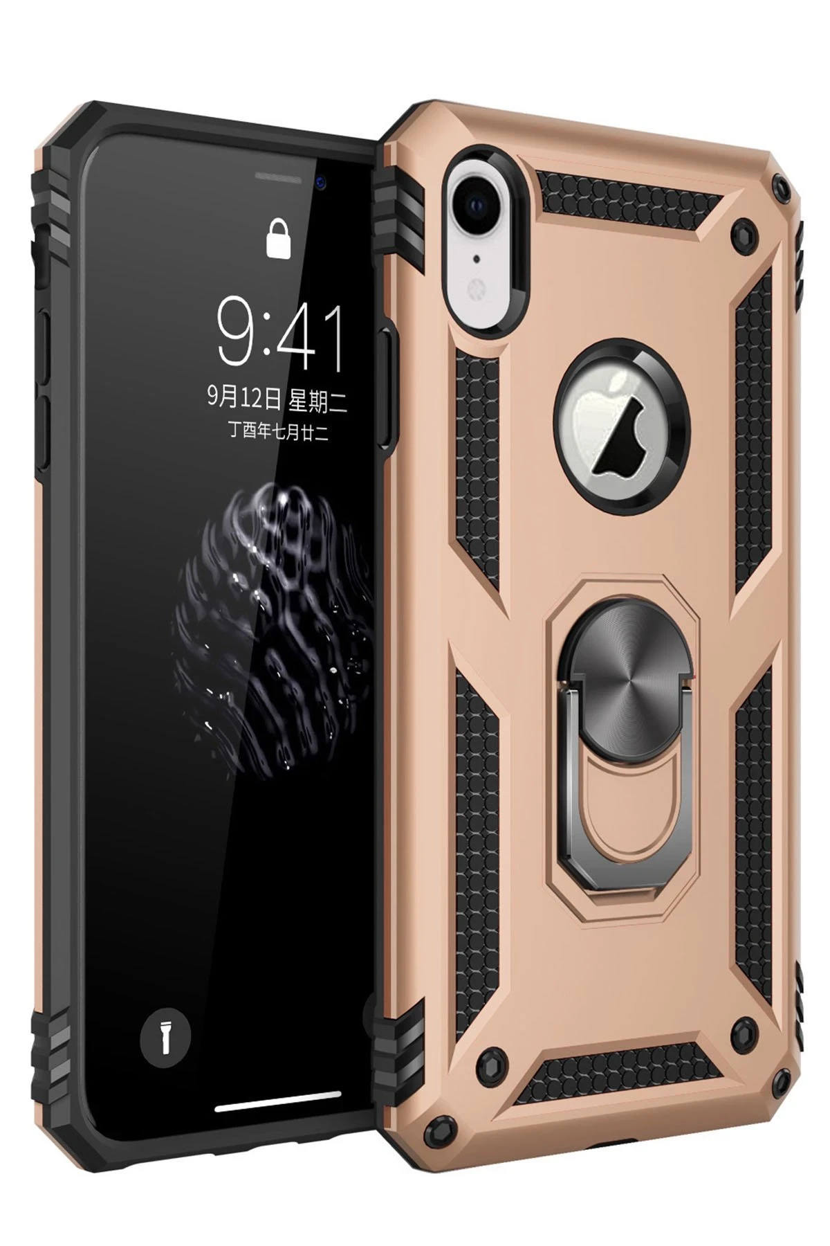 newface-iphone-xr-kilif-sofya-yuzuklu-silikon-kapak-gold-default Uray store Apple iPhone XR Kılıf Sofya Yüzüklü Silikon Kapak - Gold - Görsel 1