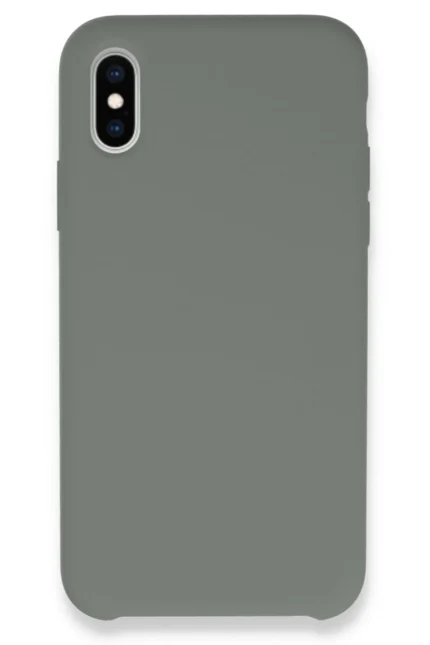 Uray store Apple iPhone XS Max Kılıf Lansman Legant Silikon - Gri