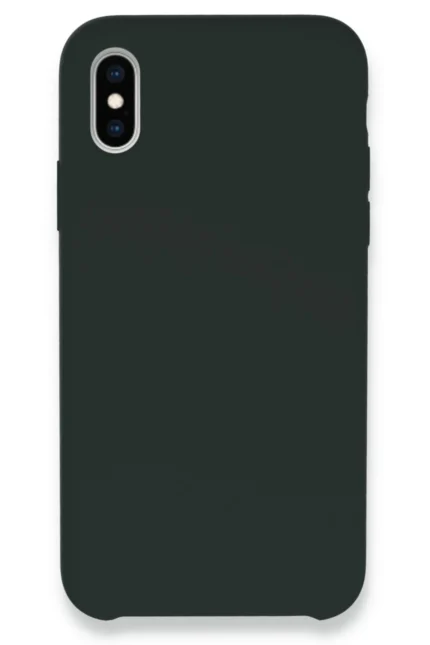 Uray store Apple iPhone XS Max Kılıf Lansman Legant Silikon - Koyu Yeşil