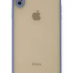 Uray store Apple iPhone XS Max Kılıf Montreal Silikon Kapak - Gri