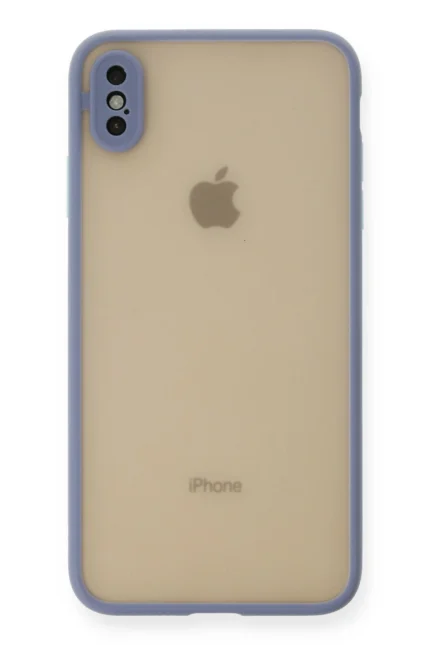 Uray store Apple iPhone XS Max Kılıf Montreal Silikon Kapak - Gri