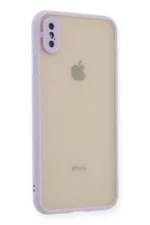 Uray store Apple iPhone XS Max Kılıf Montreal Silikon Kapak - Mor - Görsel 2