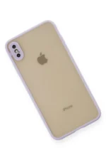 Uray store Apple iPhone XS Max Kılıf Montreal Silikon Kapak - Mor - Görsel 3