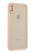 Uray store Apple iPhone XS Max Kılıf Montreal Silikon Kapak - Pembe - Görsel 2