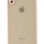 Uray store Apple iPhone XS Max Kılıf Montreal Silikon Kapak - Pembe