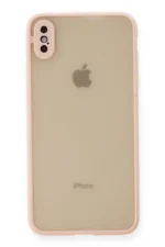 Uray store Apple iPhone XS Max Kılıf Montreal Silikon Kapak - Pembe