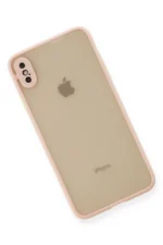 Uray store Apple iPhone XS Max Kılıf Montreal Silikon Kapak - Pembe - Görsel 3