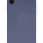 Uray store Apple iPhone XS Max Kılıf Nano içi Kadife Silikon - Gri