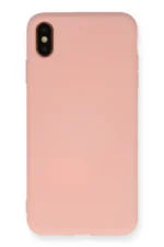 Uray store Apple iPhone XS Max Kılıf Nano içi Kadife Silikon - Pembe