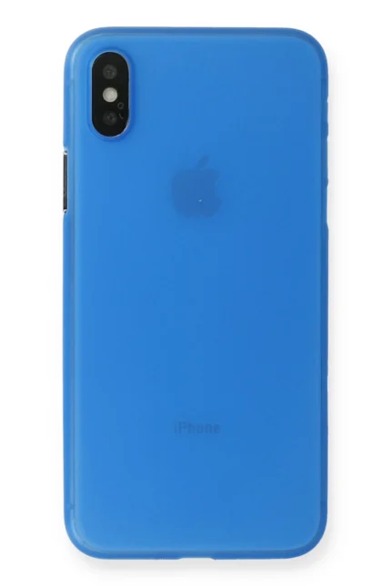 Uray store Apple iPhone XS Max Kılıf PP Ultra İnce Kapak - Mavi
