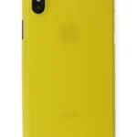 Uray store Apple iPhone XS Max Kılıf PP Ultra İnce Kapak - Sarı