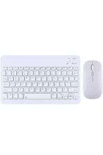 Uray store KYB71 Kablosuz Klavye Mouse Set - Beyaz